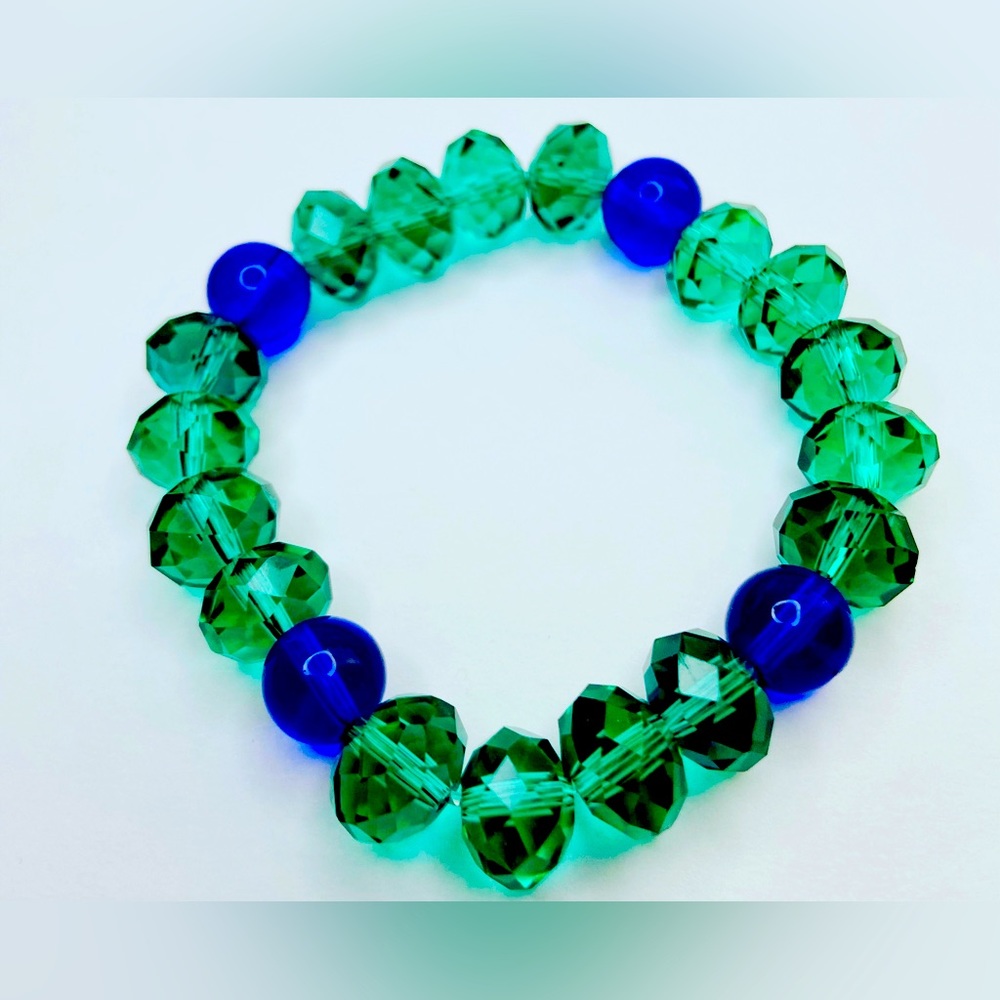 Crystal beaded bracelet